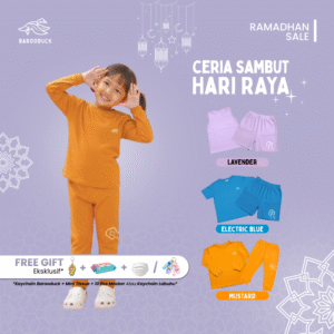 barooduck setelan baju lengan panjang cotton combed 30s anak laki laki/perempuan usia 0 5 thn warna terang